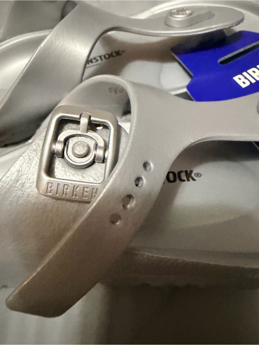 Birkenstock Kids Silver Sandals - Picture 7 of 8